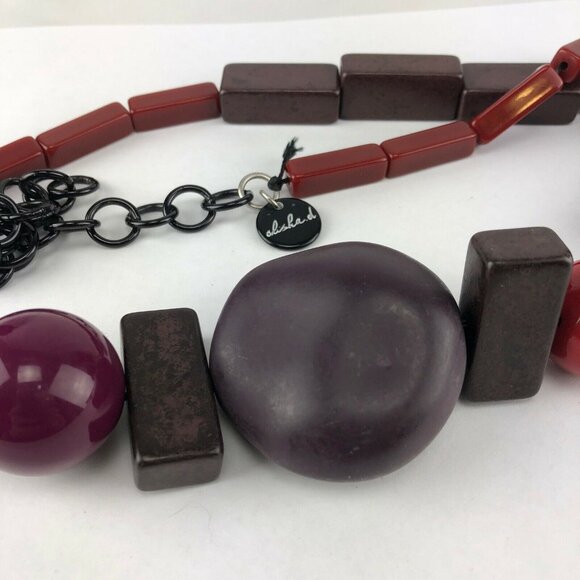 Alisha D Long Chunky Necklace 32" Necklace with 6.5" Tassel Made in Italy - Picture 5 of 5